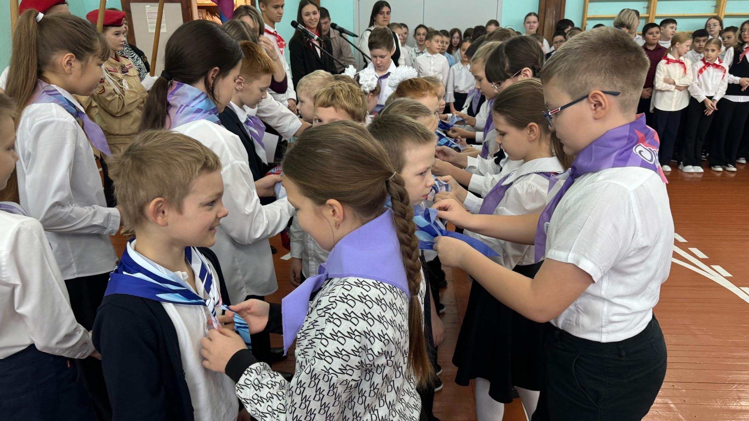 Торжественная церемония посвящения в Орлята России